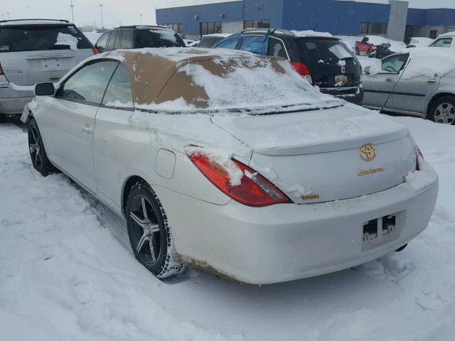 4T1FA38P35U053989 - 2005 TOYOTA CAMRY SOLA WHITE photo 3