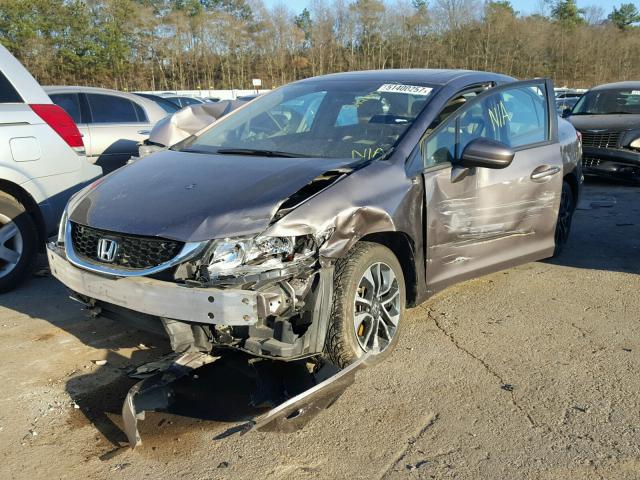 19XFB2F87EE047487 - 2014 HONDA CIVIC EX SILVER photo 2