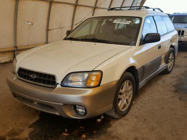 4S3BH675437654548 - 2003 SUBARU LEGACY OUT CREAM photo 2