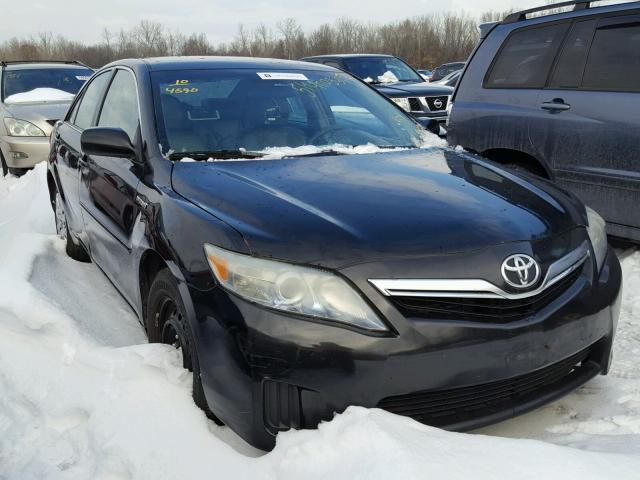 4T1BB3EK6AU124522 - 2010 TOYOTA CAMRY HYBR BLACK photo 1