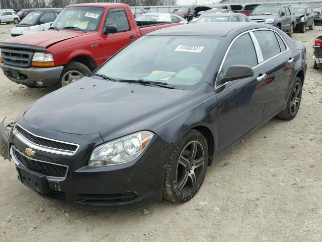 1G1ZB5E11BF240411 - 2011 CHEVROLET MALIBU LS BLACK photo 2