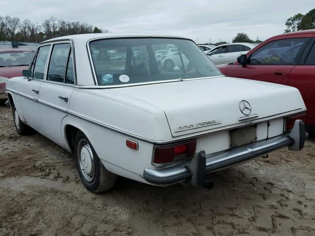 11511012050945 - 1969 MERCEDES-BENZ 220D WHITE photo 3