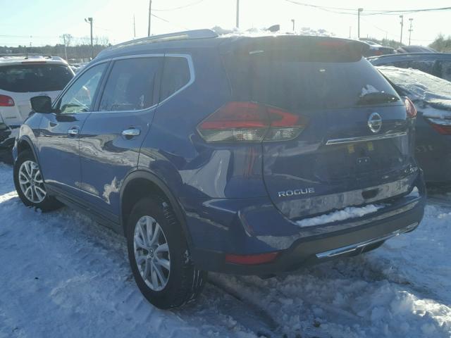 KNMAT2MV6HP546477 - 2017 NISSAN ROGUE S BLUE photo 3