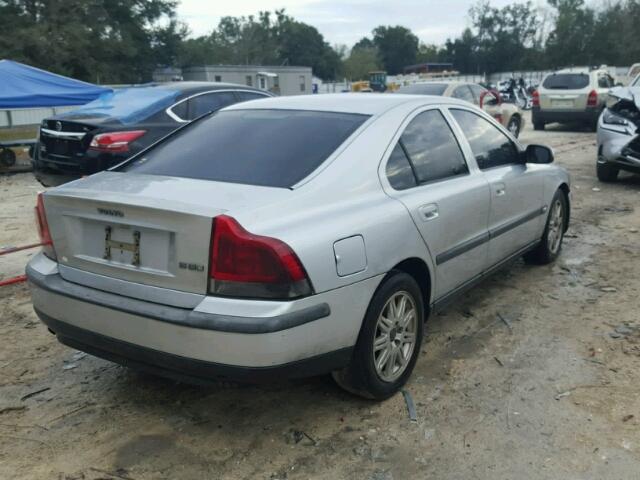 YV1RS61T132260178 - 2003 VOLVO S60 SILVER photo 4