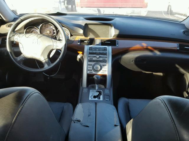 JH4KB165X6C000430 - 2006 ACURA RL შავი ფოტო 9