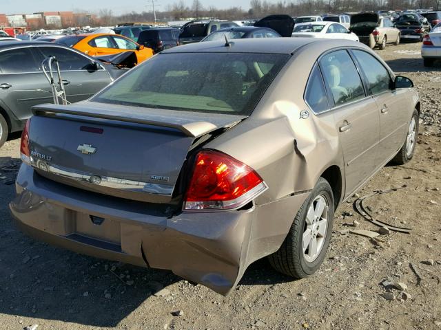 2G1WT58K579366937 - 2007 CHEVROLET IMPALA LT GOLD photo 4