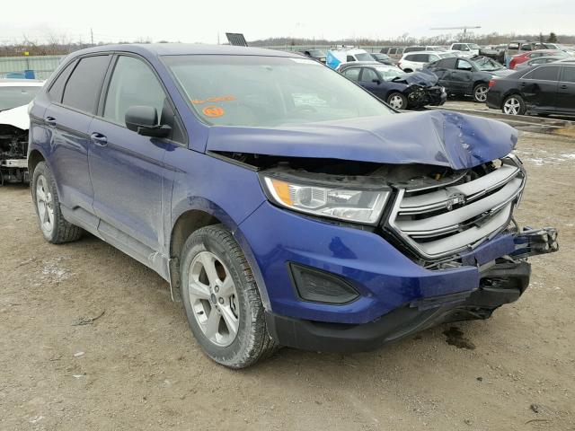 2FMTK3G95FBC26521 - 2015 FORD EDGE SE BLUE photo 1