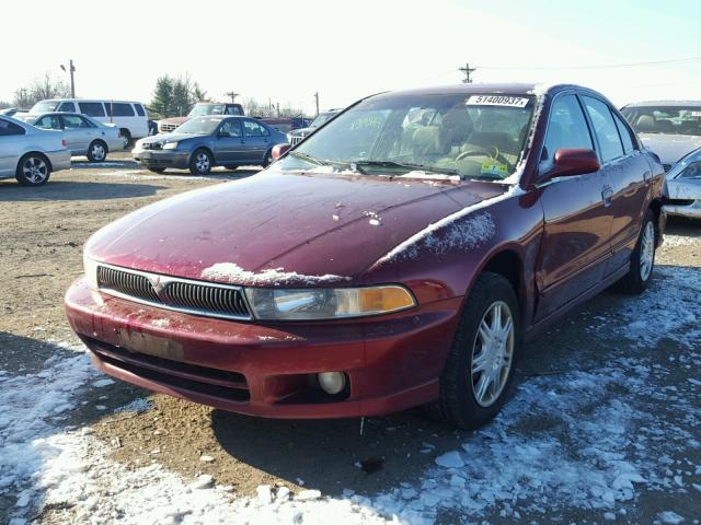 4A3AA46G51E173270 - 2001 MITSUBISHI GALANT ES RED photo 2