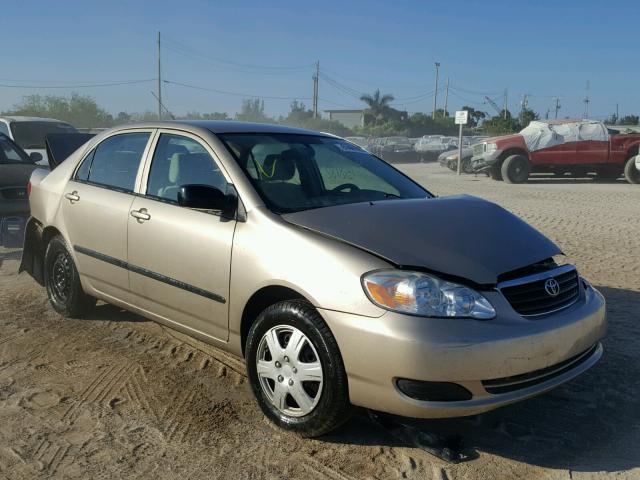 1NXBR32E68Z986854 - 2008 TOYOTA COROLLA CE BEIGE photo 1