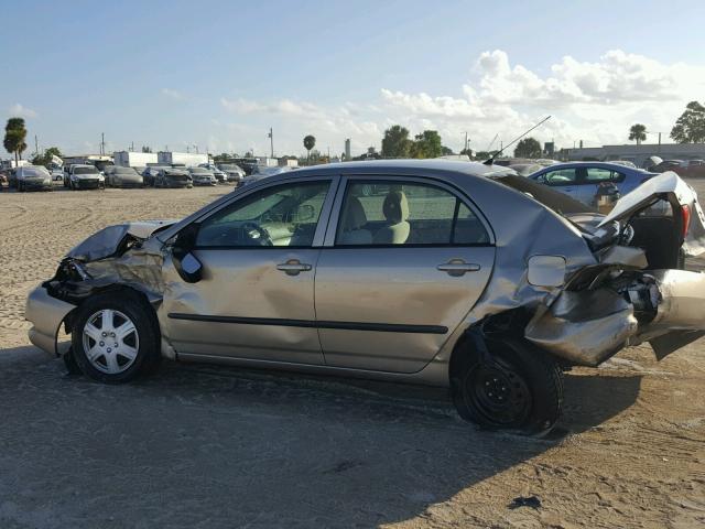 1NXBR32E68Z986854 - 2008 TOYOTA COROLLA CE BEIGE photo 9