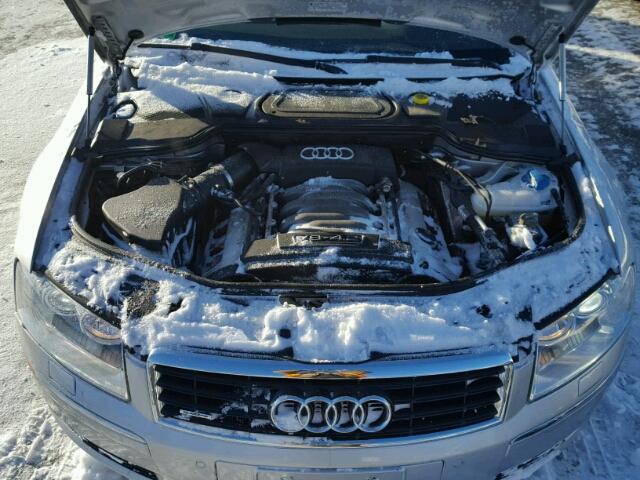 WAUML44E34N008184 - 2004 AUDI A8 L QUATT SILVER photo 7