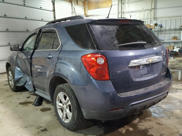 2GNALPEKXD6202654 - 2013 CHEVROLET EQUINOX LT BLUE photo 3