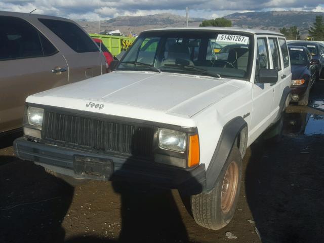 1J4FJ28S6SL650682 - 1995 JEEP CHEROKEE S WHITE photo 2