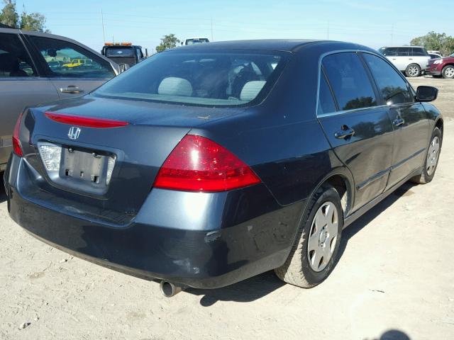 3HGCM564X7G708501 - 2007 HONDA ACCORD LX GRAY photo 4