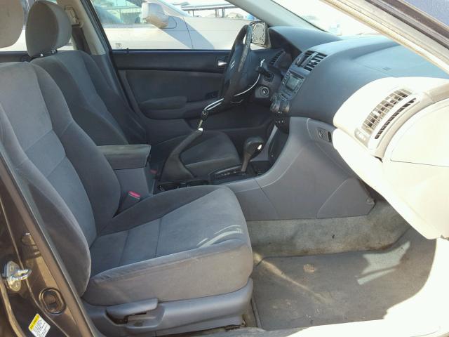 3HGCM564X7G708501 - 2007 HONDA ACCORD LX GRAY photo 5