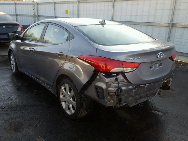 KMHDH4AE6BU087471 - 2011 HYUNDAI ELANTRA GL GRAY photo 3