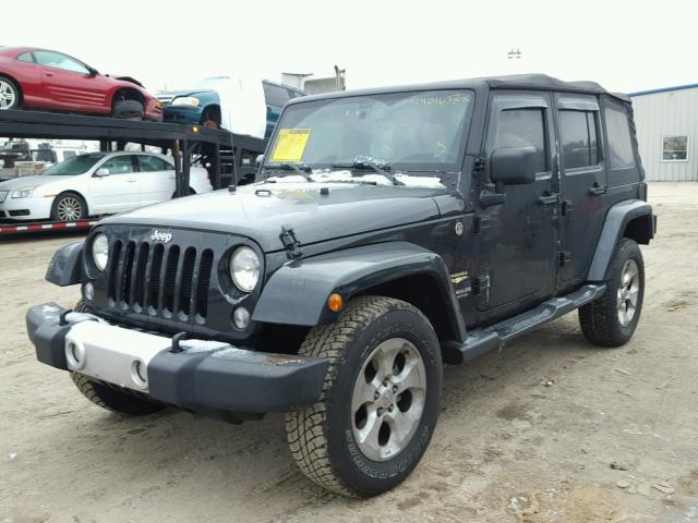 1C4BJWEG3FL769307 - 2015 JEEP WRANGLER U BLACK photo 2