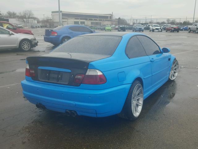 WBSBL93494PN58387 - 2004 BMW M3 BLUE photo 4