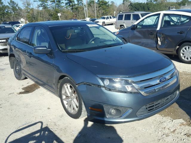 3FAHP0JA0CR428506 - 2012 FORD FUSION SEL BLUE photo 1