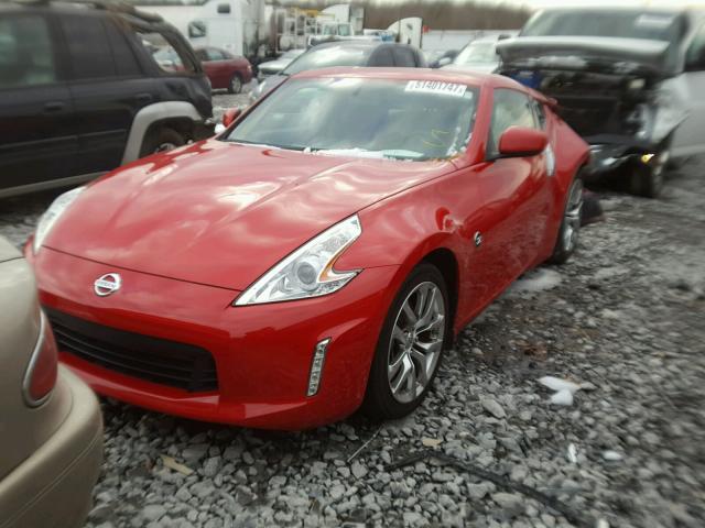 JN1AZ4EH4DM383670 - 2013 NISSAN 370Z BASE RED photo 2