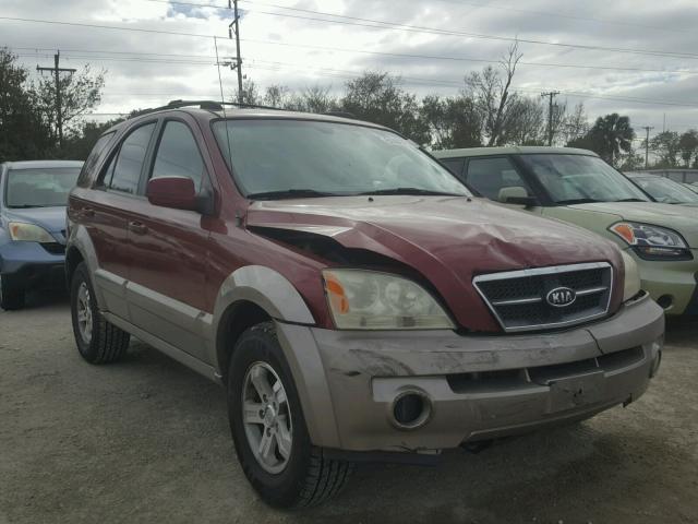 KNDJD733165590180 - 2006 KIA SORENTO EX BURGUNDY photo 1