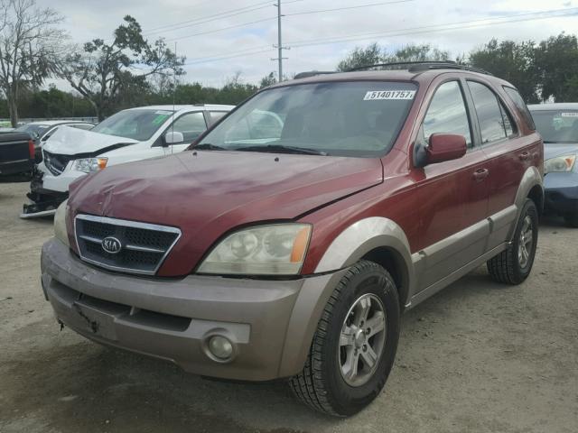 KNDJD733165590180 - 2006 KIA SORENTO EX BURGUNDY photo 2