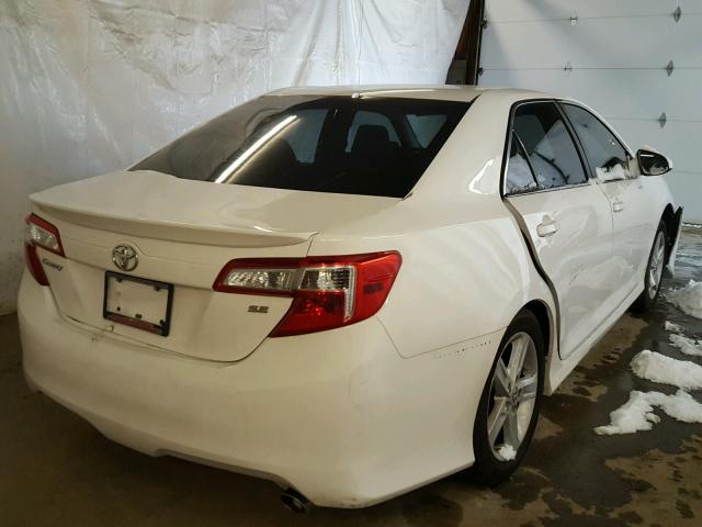 4T1BF1FK5DU220170 - 2013 TOYOTA CAMRY L WHITE photo 4