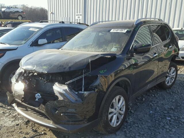 KNMAT2MV9GP671326 - 2016 NISSAN ROGUE S BLACK photo 2