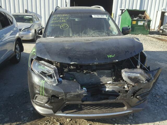 KNMAT2MV9GP671326 - 2016 NISSAN ROGUE S BLACK photo 9