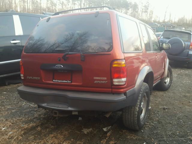 1FMYU24X1WUB66597 - 1998 FORD EXPLORER RED photo 4