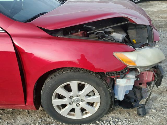 4T1BK46K18U064762 - 2008 TOYOTA CAMRY LE RED photo 9