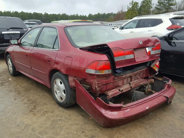 1HGCG16561A025886 - 2001 HONDA ACCORD EX RED photo 3