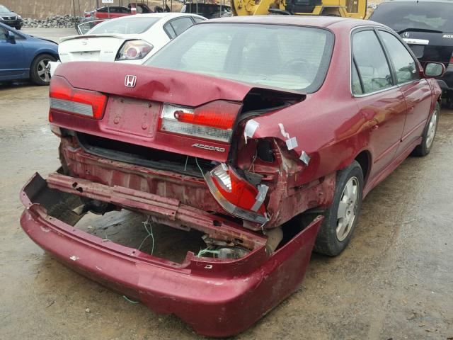 1HGCG16561A025886 - 2001 HONDA ACCORD EX RED photo 4