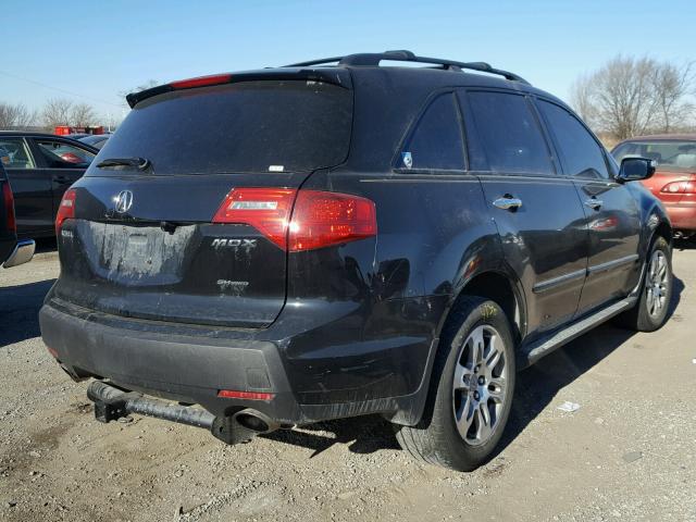 2HNYD28437H551601 - 2007 ACURA MDX TECHNO BLACK photo 4