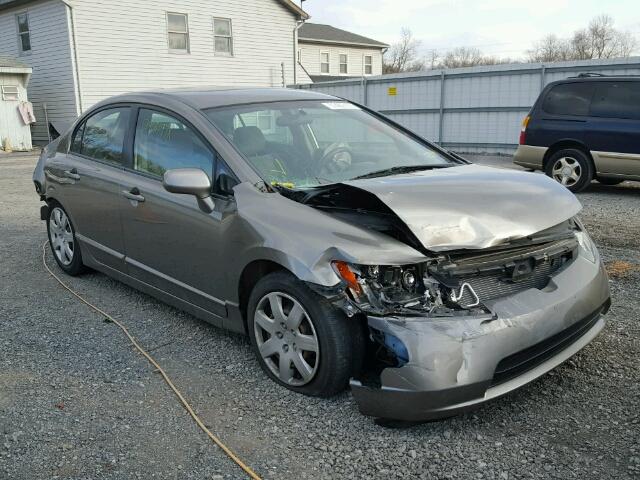 2HGFA16528H339996 - 2008 HONDA CIVIC LX GRAY photo 1