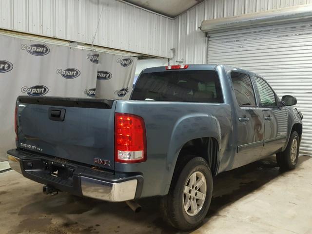 2GTEC13J471643361 - 2007 GMC NEW SIERRA BLUE photo 4