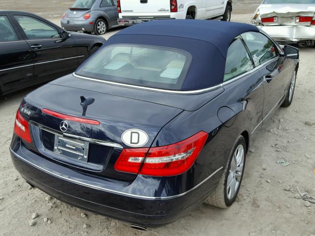 WDDKK5GF5BF125429 - 2011 MERCEDES-BENZ E 350 BLUE photo 4