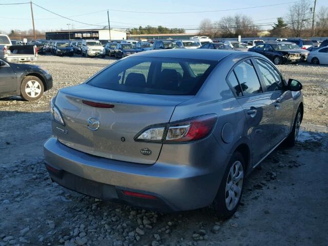 JM1BL1SG9A1228865 - 2010 MAZDA 3 I GRAY photo 4