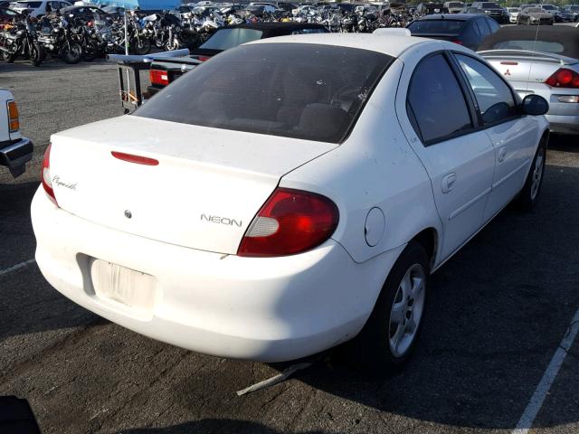 1P3ES46C21D184540 - 2001 PLYMOUTH NEON BASE 白色 照片 4
