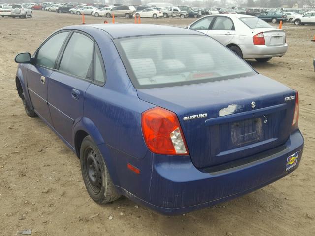 KL5JD56Z05K124153 - 2005 SUZUKI FORENZA S BLUE photo 3