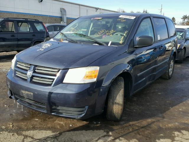 2D8HN44HX8R674378 - 2008 DODGE GRAND CARA BLUE photo 2