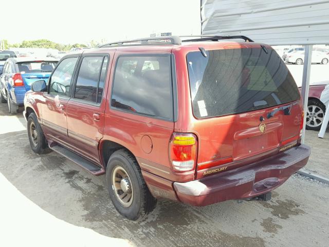 4M2ZU52P1XUJ30708 - 1999 MERCURY MOUNTAINEE RED photo 3