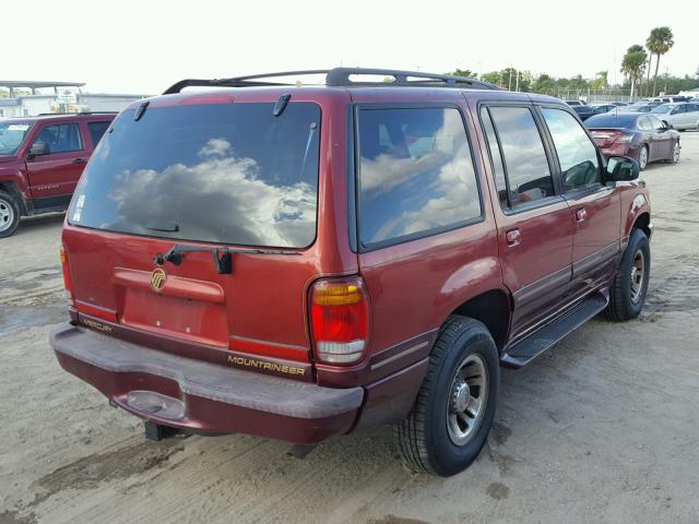 4M2ZU52P1XUJ30708 - 1999 MERCURY MOUNTAINEE RED photo 4