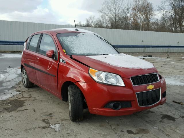 KL1TD6DE1AB051076 - 2010 CHEVROLET AVEO LS RED photo 1