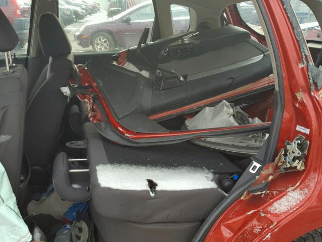 KL1TD6DE1AB051076 - 2010 CHEVROLET AVEO LS RED photo 6