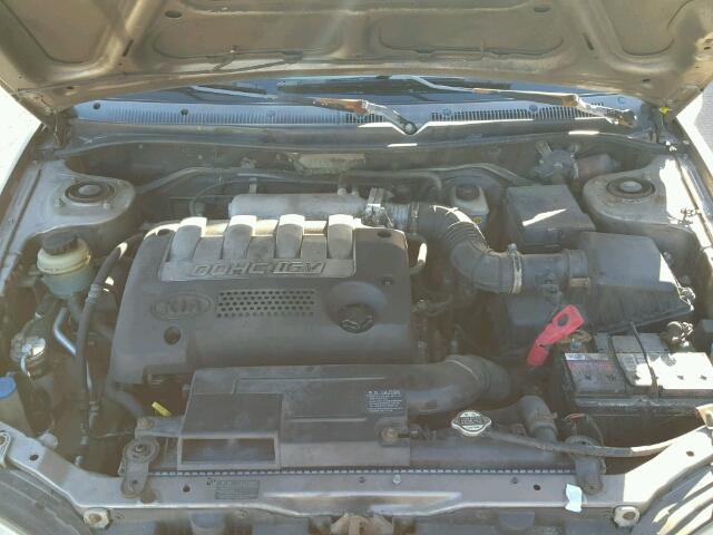 KNAFB121835230129 - 2003 KIA SPECTRA BA TAN photo 7