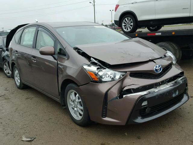 JTDZN3EU3FJ020526 - 2015 TOYOTA PRIUS V BROWN photo 1