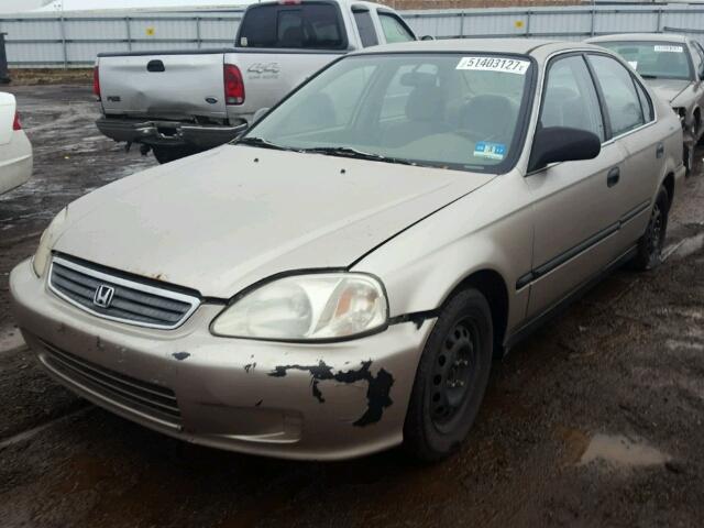 1HGEJ6674YL031449 - 2000 HONDA CIVIC LX TAN photo 2