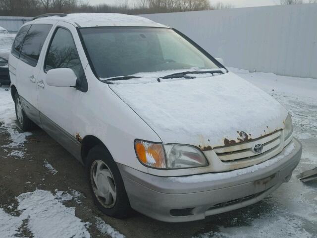 4T3ZF13C12U445427 - 2002 TOYOTA SIENNA LE WHITE photo 1