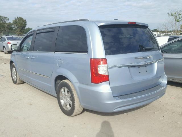 2C4RC1BG5CR303512 - 2012 CHRYSLER TOWN & COU BLUE photo 3